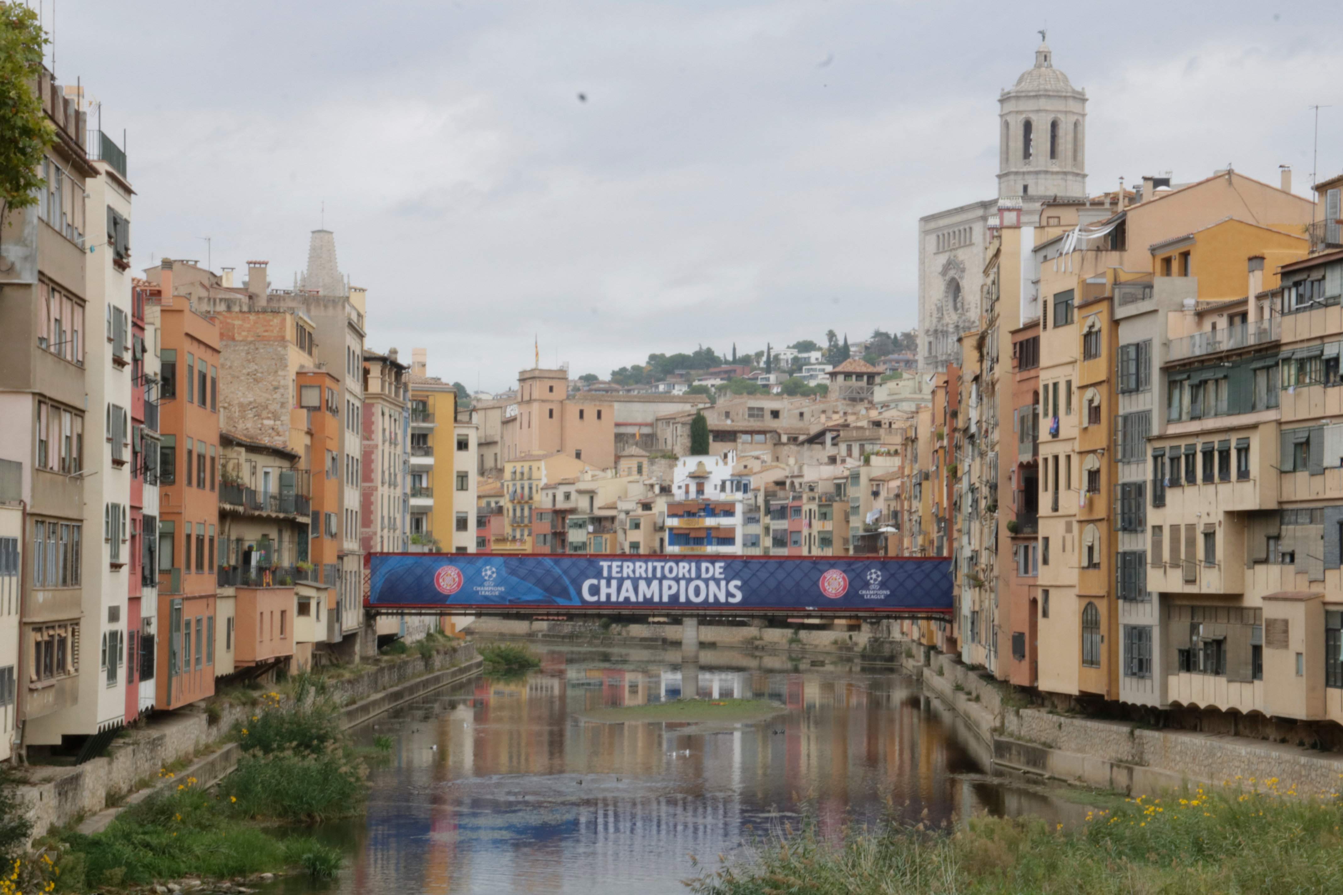 Montilivi se engalana para recibir el debut histórico del Girona en la Champions