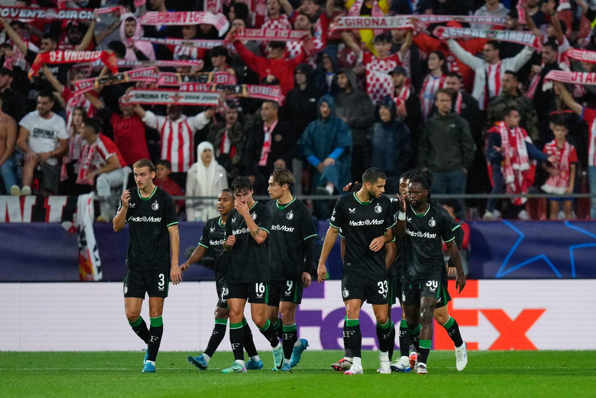 Un Girona gafado se queda con la miel en los labios contra el Feyenoord (2-3)