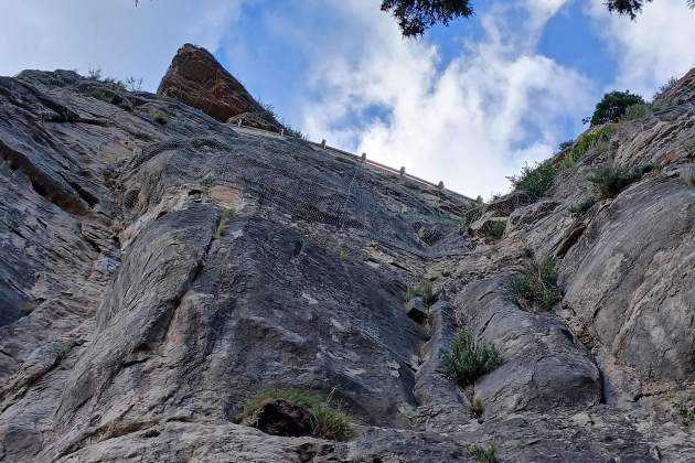 Treballs efectuats als talussos de Sant Miquel del Fai. Foto Diputació de Barcelona