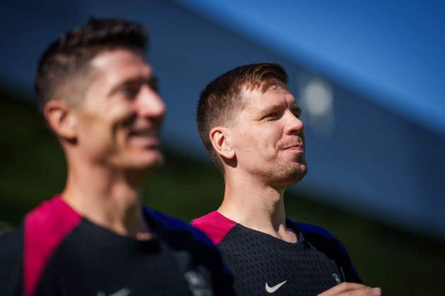 Wojciech Szczesny entrenamiento Barça / Foto: FC Barcelona