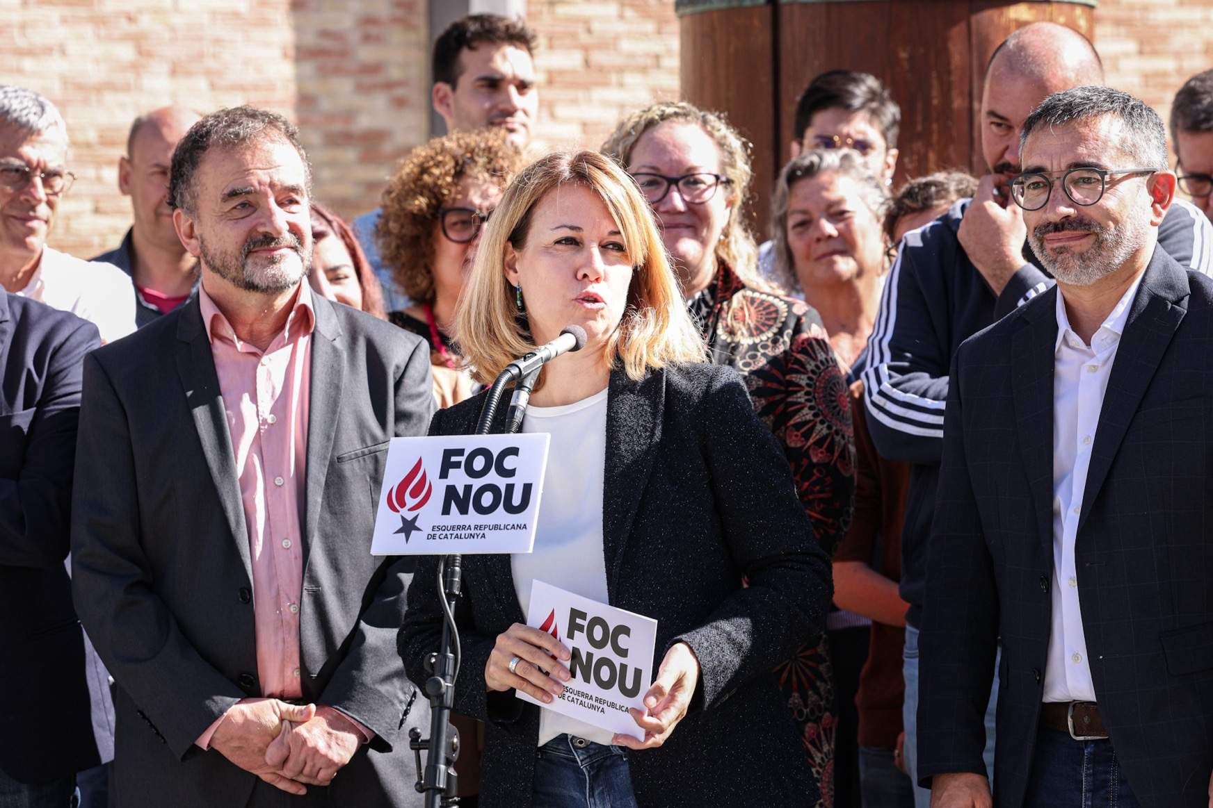 Helena Solà y Alfred Bosch, candidatos a presidencia y secretaría general por Foc Nou en el Congreso de ERC