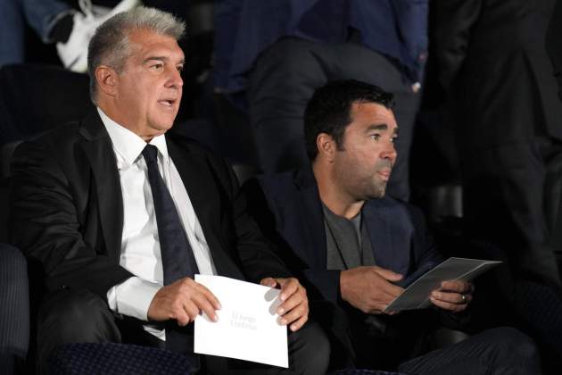 Joan Laporta i Deco al comiat comiat d'Andrés Iniesta