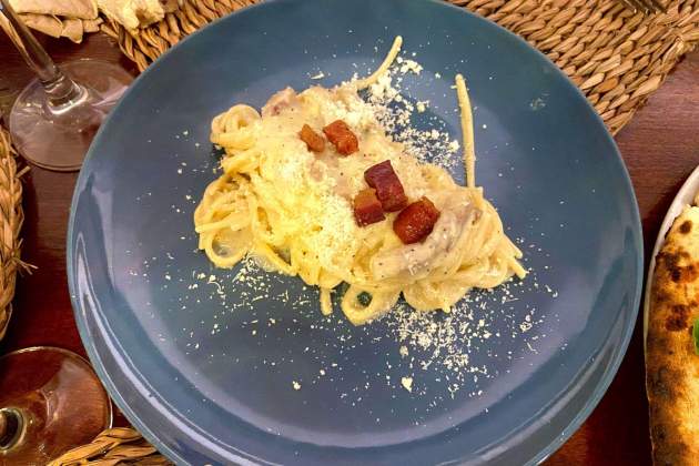 Espaguetis a la carbonara Madre Lievito