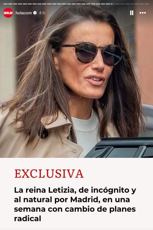 Letizia en Insatgram