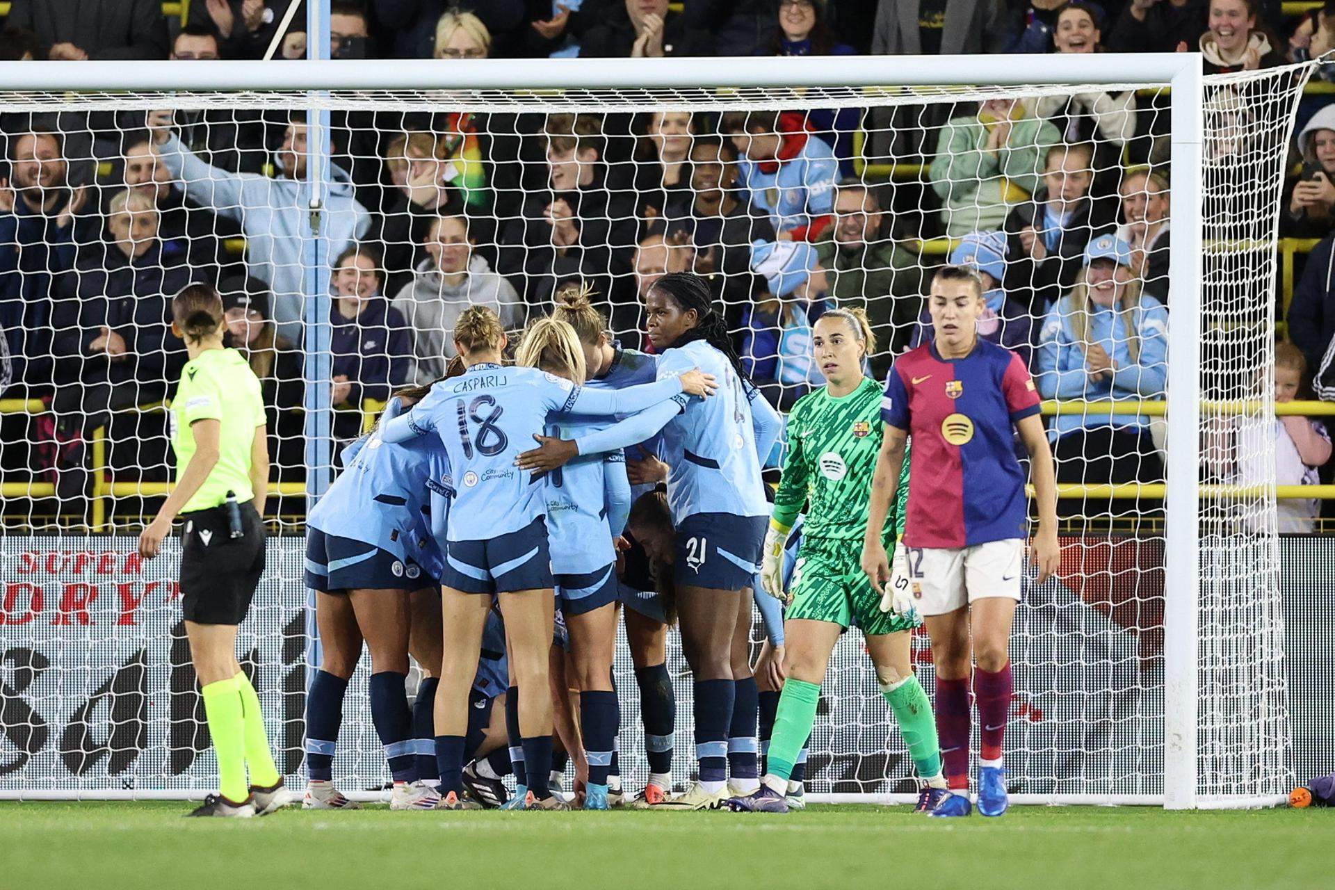 Un Barça irreconocible pierde en el estreno de la Champions femenina contra el Manchester City (2-0)