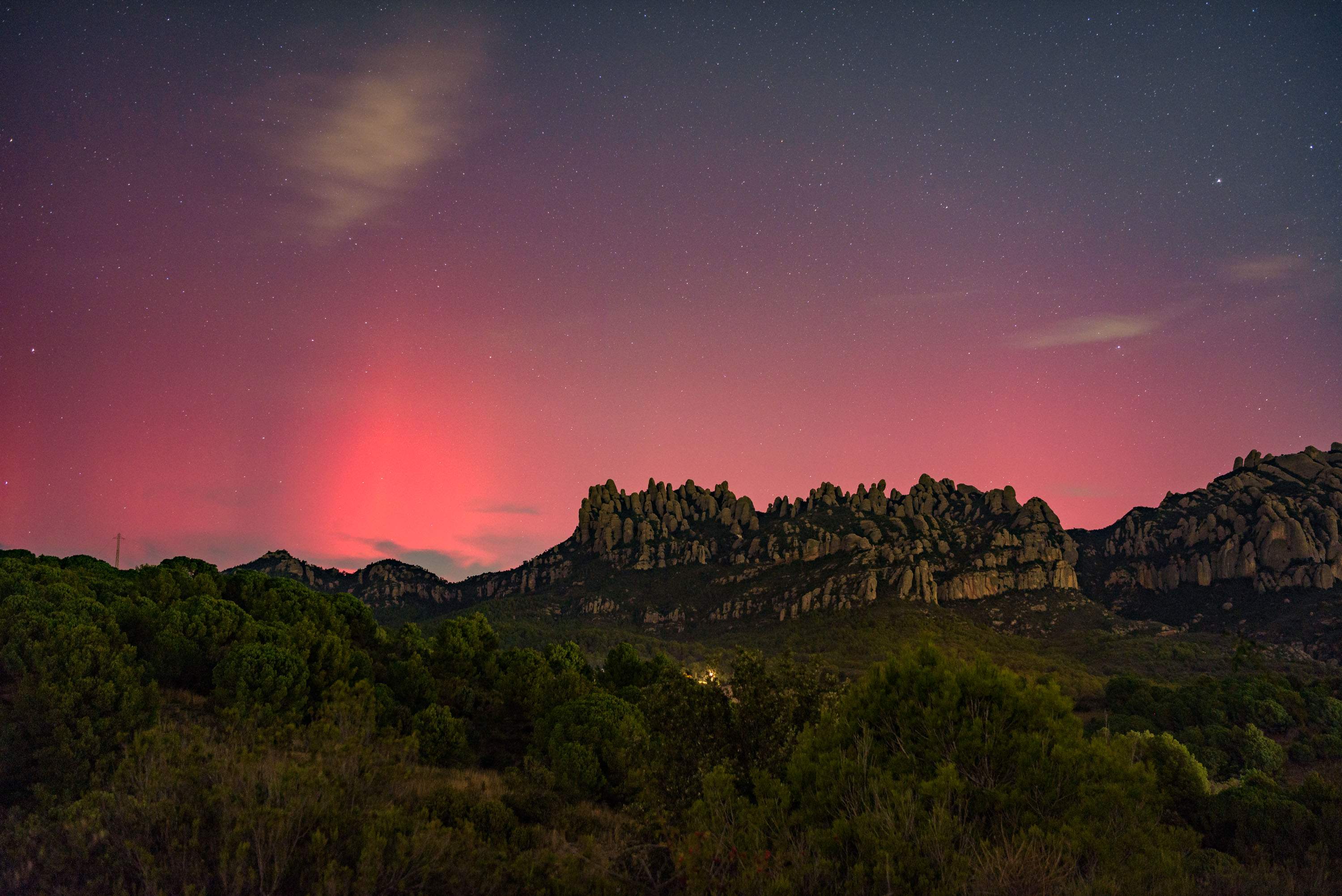 Aurores Boreals a Catalunya, Montserrat. Sergi Boixader (3)