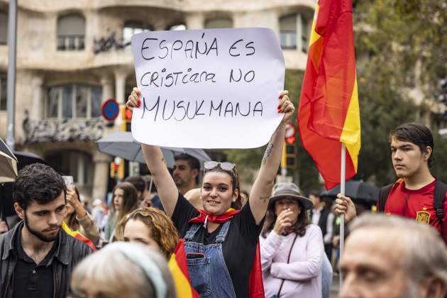 Día de la hispanidad, manifestació unionista / Foto: Carlos Baglietto