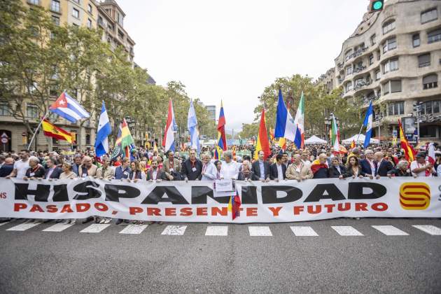 Dia de la hispanitat, manifestació unionista / Foto: Carlos Baglietto