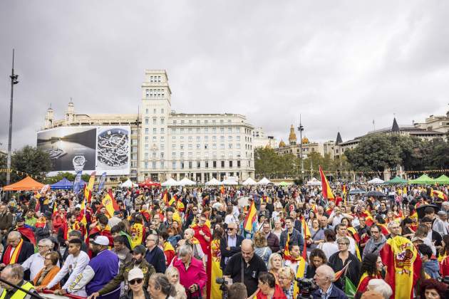 Dia de la hispanitat, manifestació unionista / Foto: Carlos Baglietto