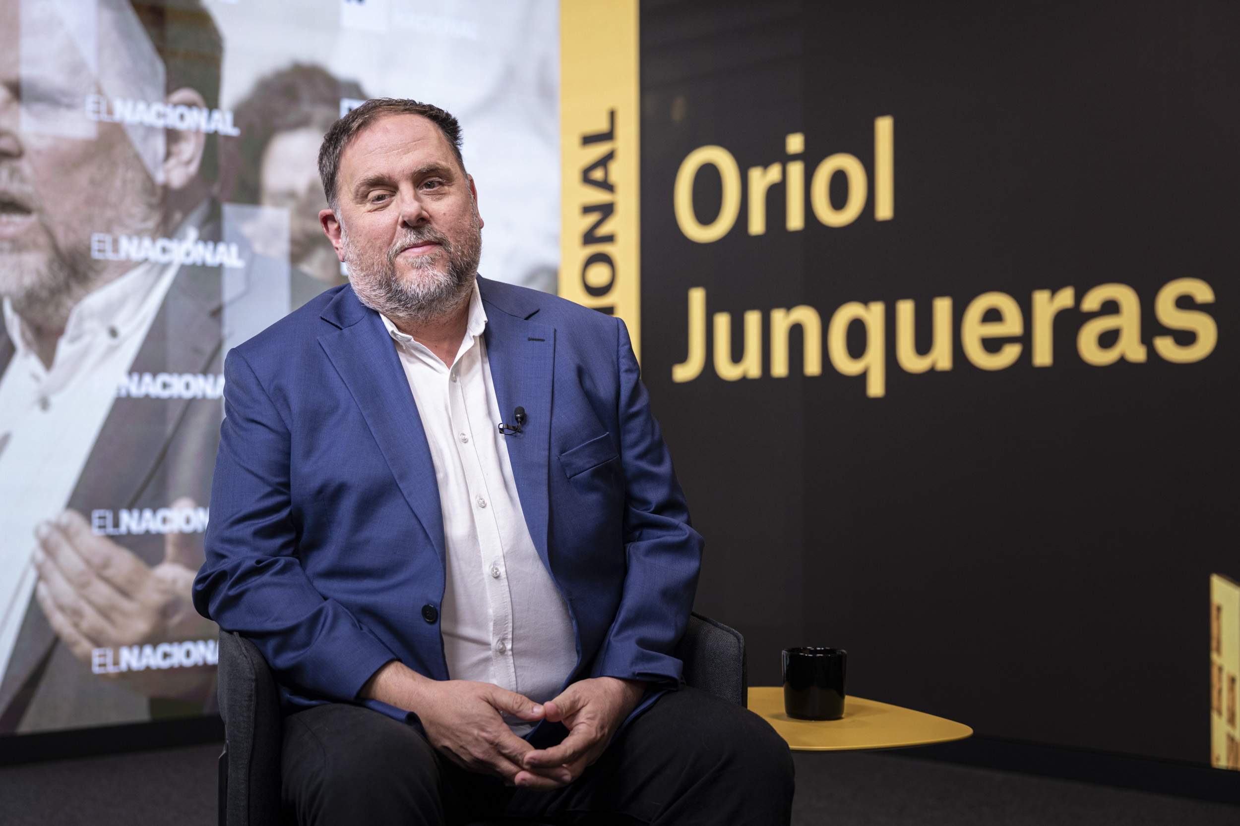 Entrevista OROPÉNDOLA JUNQUERAS en el plató / Foto: Montse Giralt