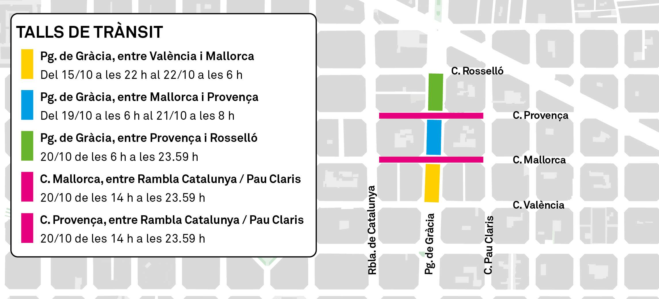 cortes|trozos paseo gracia carreras baras ajbcn