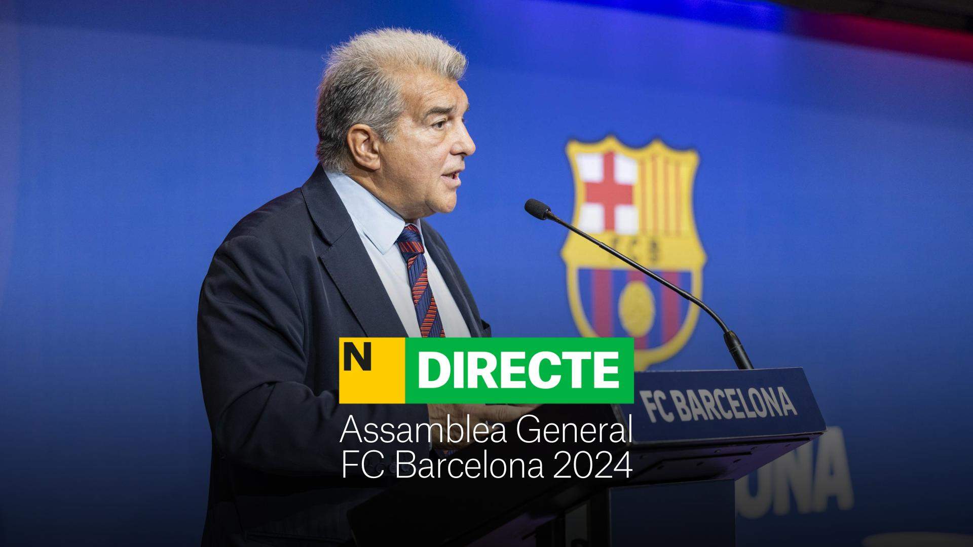 FC Barcelona: Asamblea General Ordinària 2024, DIRECTO