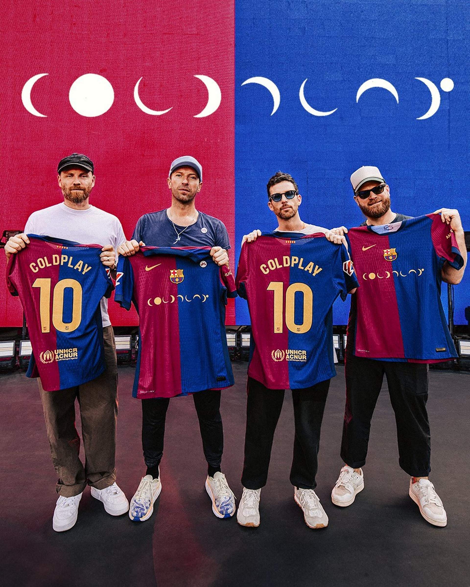 Coldplay, protagonista de la camiseta del Barça para el Clásico