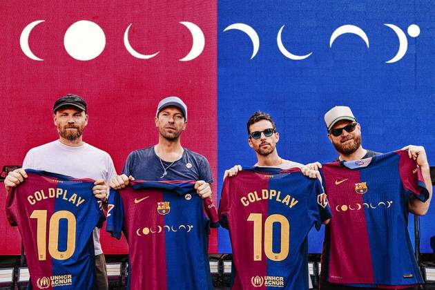 coldplay samarreta Barça classic / @FCBarcelona