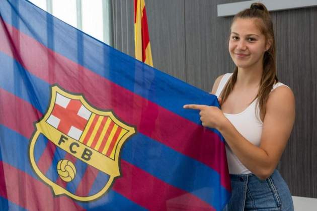 Emilia Szymczak jugadora FCB b Femení / Foto: FC Barcelona