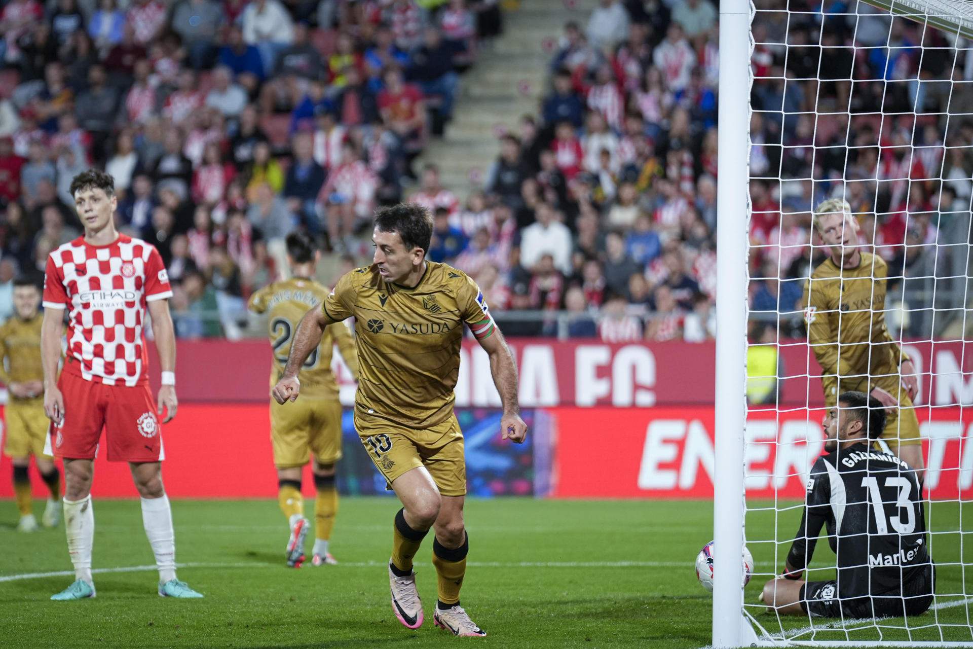 Un Girona descontrolat s'encalla contra la Reial Societat i perd pistonada a la Lliga (0-1)