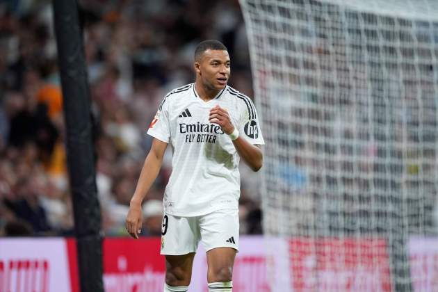 Kyllian Mbappé jugant amb el Madrd / Europa Press