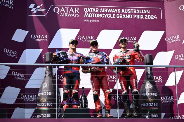 Jorge Martín Marc Márquez Pecco Bagnaia / Foto: EFE