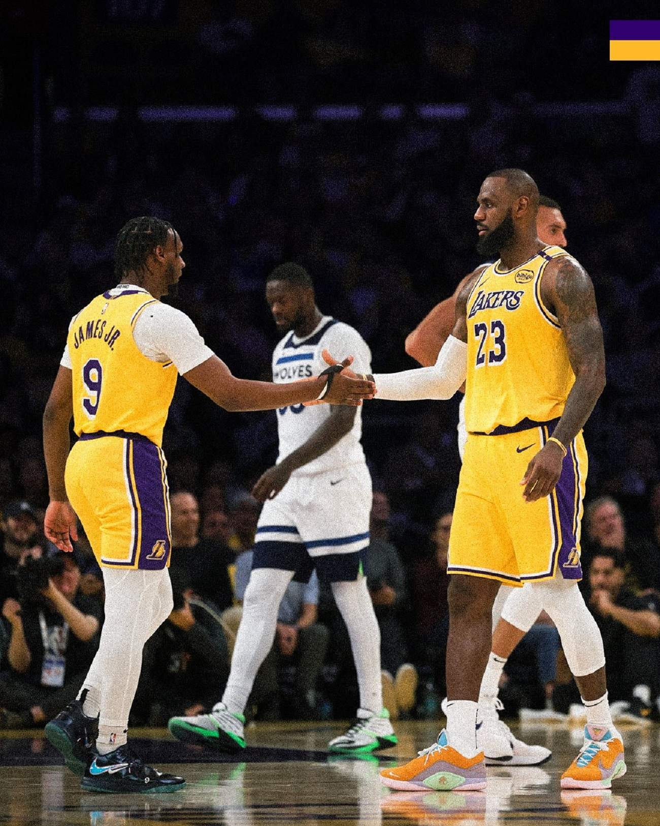 Sueño cumplido en la familia James: LeBron y Bronny, juntos en partido oficial en Los Angeles Lakers