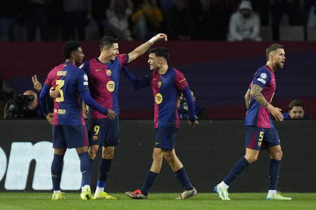 Barça celebració gol / Foto: EFE