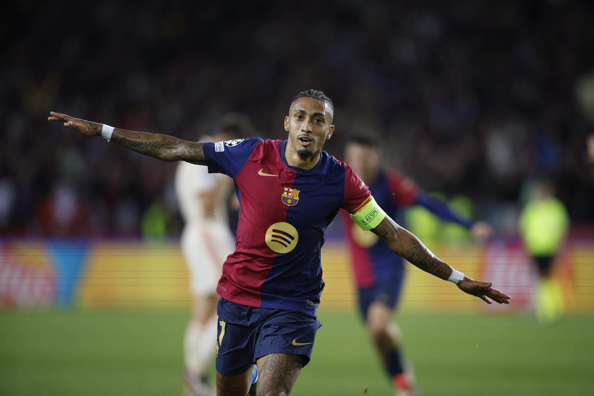 Raphinha celebració gol Barça / Foto: EFE