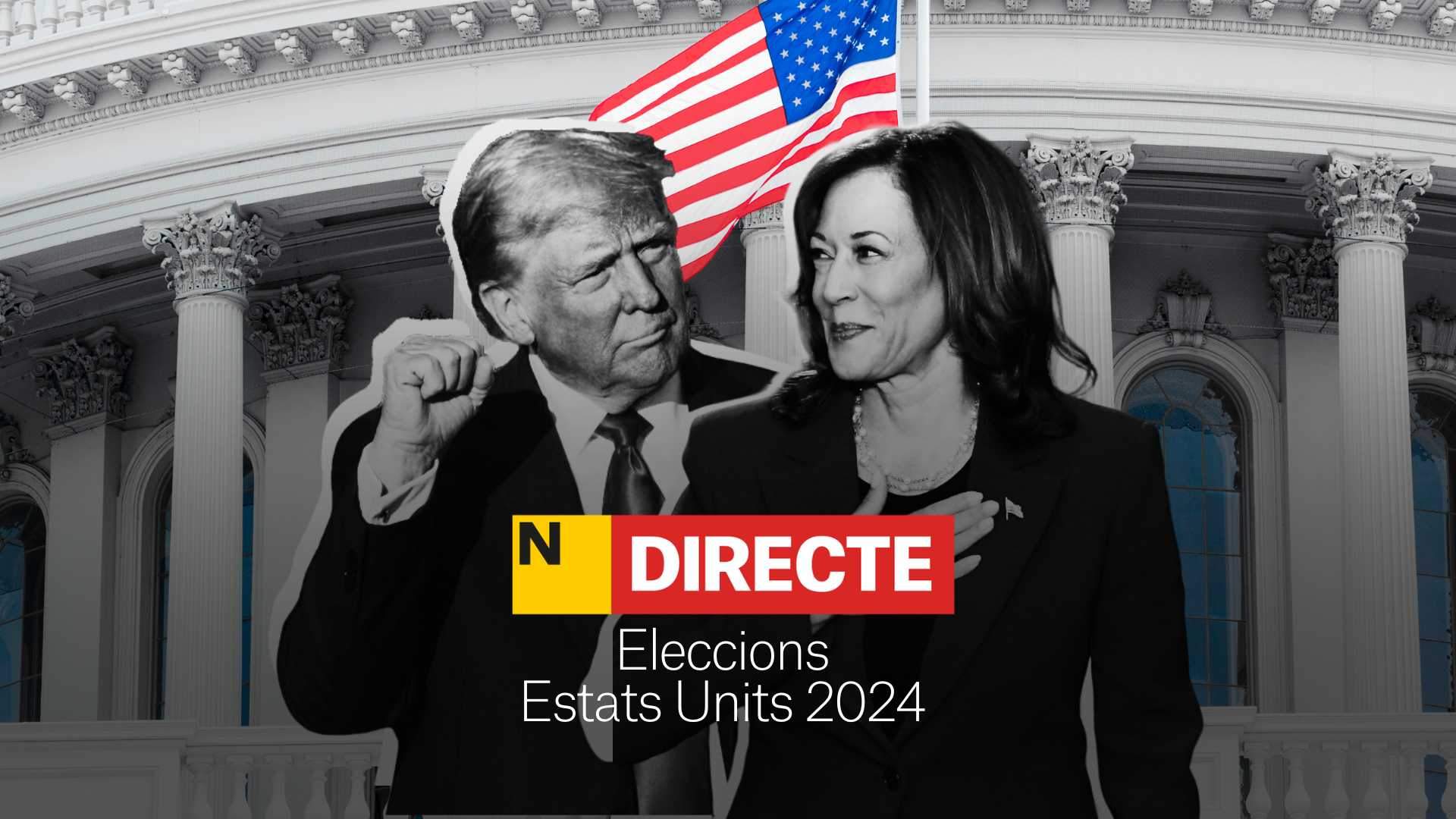 Eleccions als Estats Units 2024, DIRECTE | Trump avantatja a Harris a la majoria d'estats clau