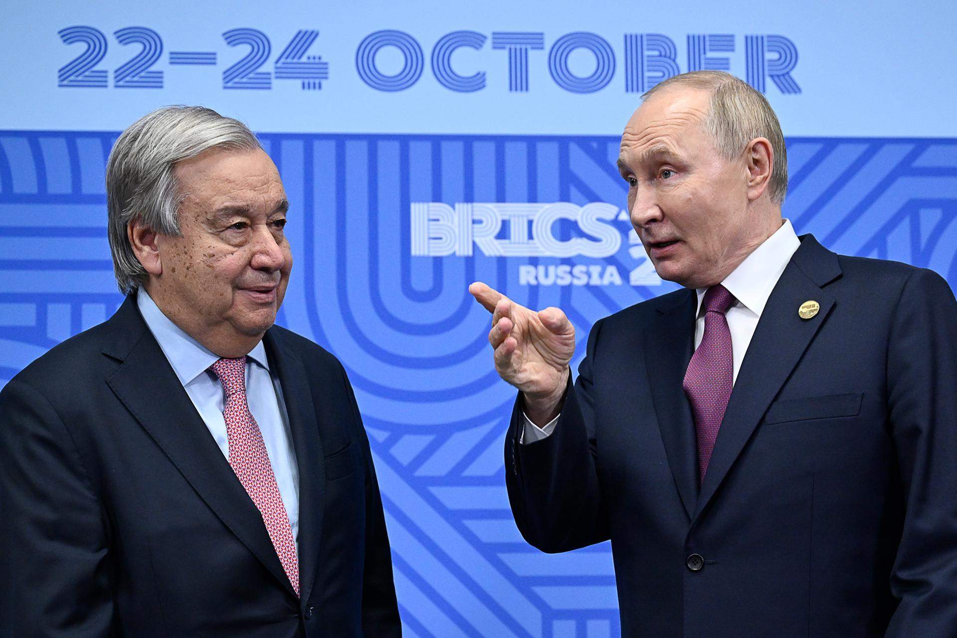 Guterres insisteix davant Putin: la invasió d'Ucraïna va contra carta de l'ONU i demana la pau