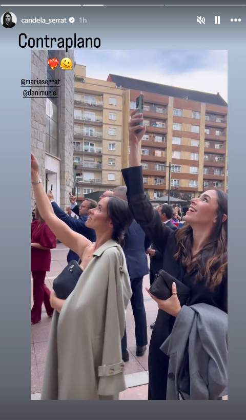 Candela y Maria Serrat en Oviedo, Instagram