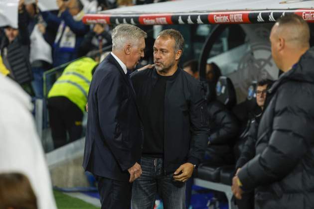 Carlo Ancelotti Hansi Flick Real Madrid Barça / Foto: EFE