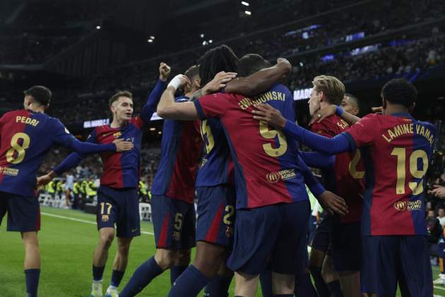 Barça celebración gol / Foto: EFE