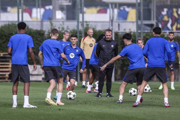 Flick entrenamiento Barça Europa Press