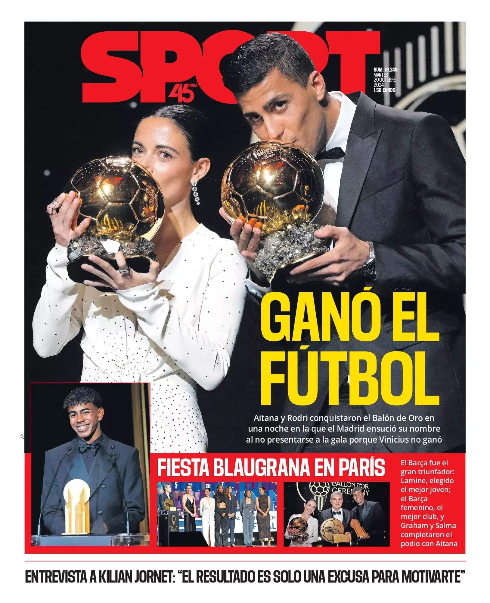 Sport Portada 29 10 2024