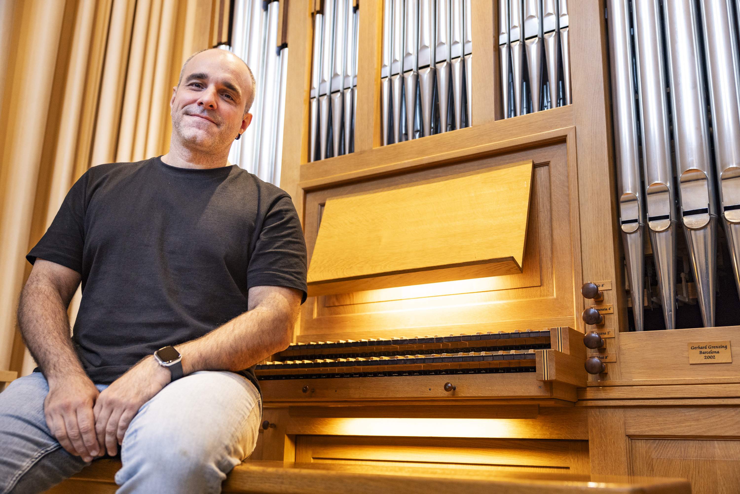 Juan de la Rubia: "M'agrada dialogar amb l'orgue del Palau de la Música"