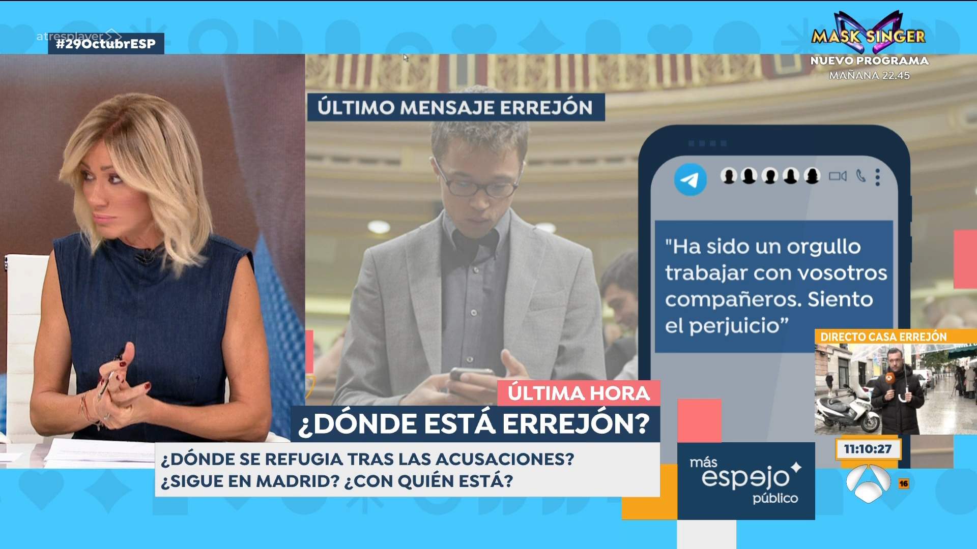 Griso y los whatsapps de Errejón, Antena 3