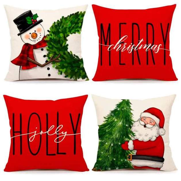 Fundas de almohada navideñas1