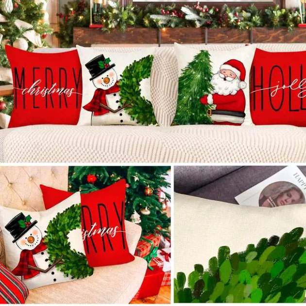 Fundas de almohada navideñas