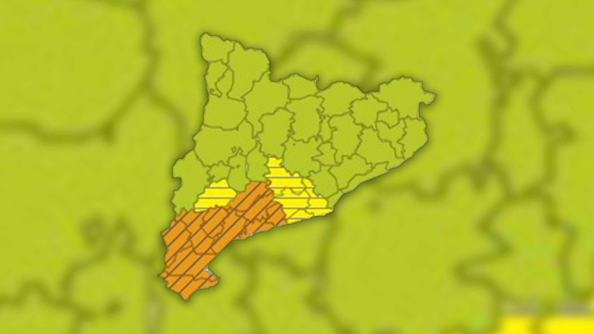 Alerta máxima en el sur de Catalunya por lluvias torrenciales y riesgo de inundaciones