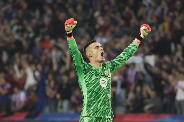 Iñaki Peña celebració aturada / Foto: EFE