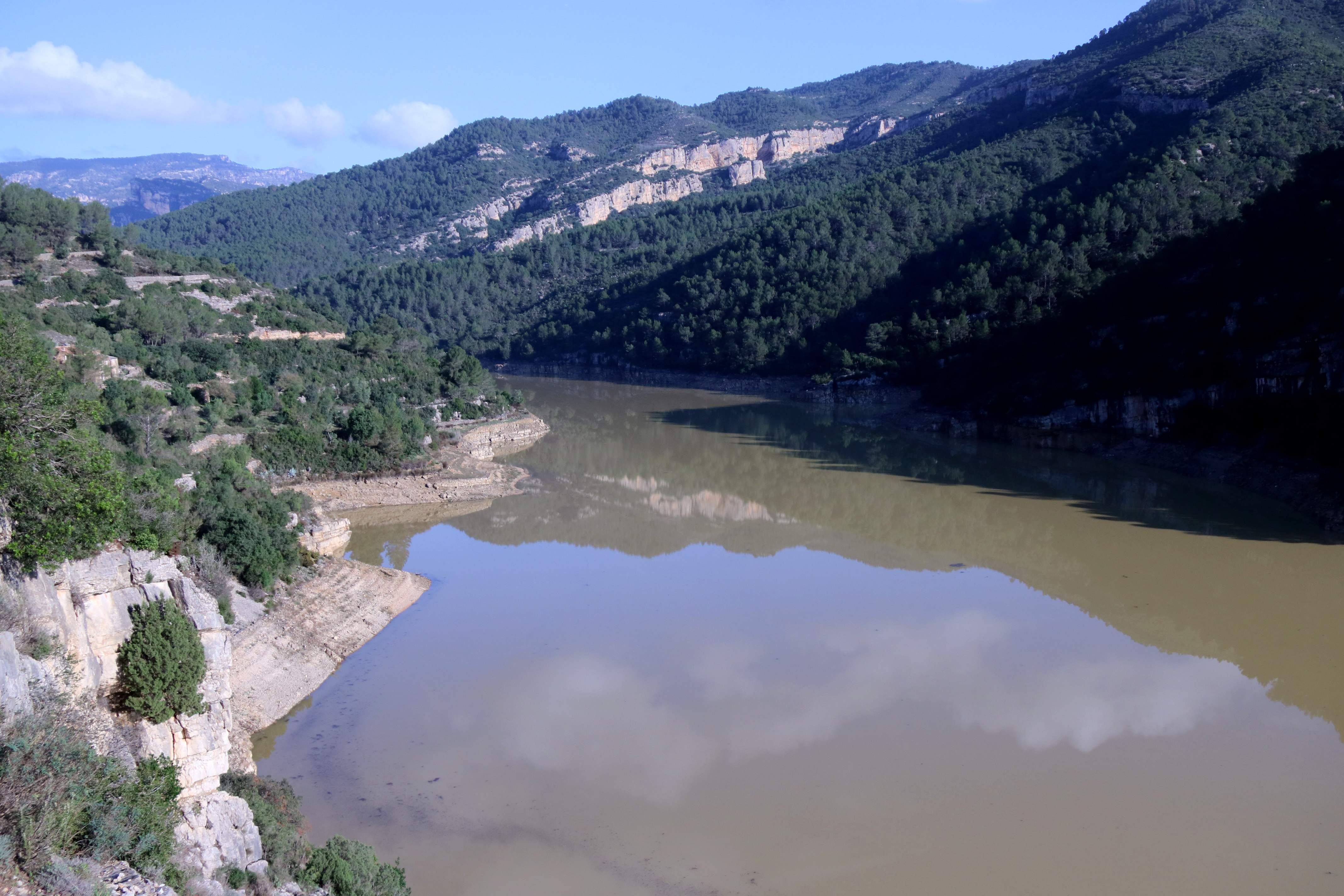 Els embassaments de les conques internes pugen al 46%, el nivell més alt en gairebé tres anys