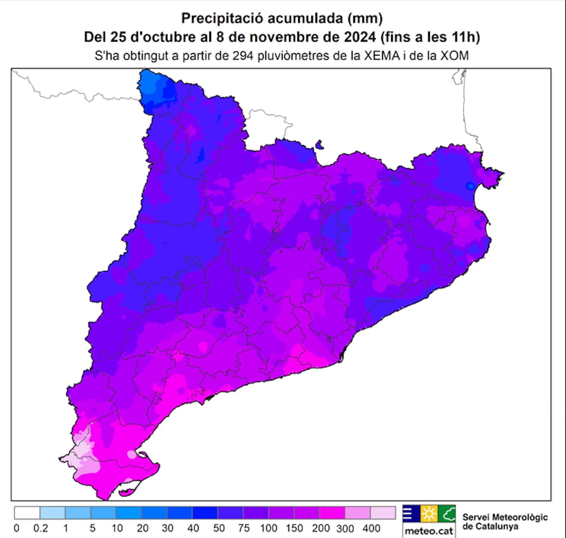 Mapa de lluvia