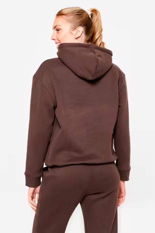 Sudadera Mujer Negro Cálida Capucha