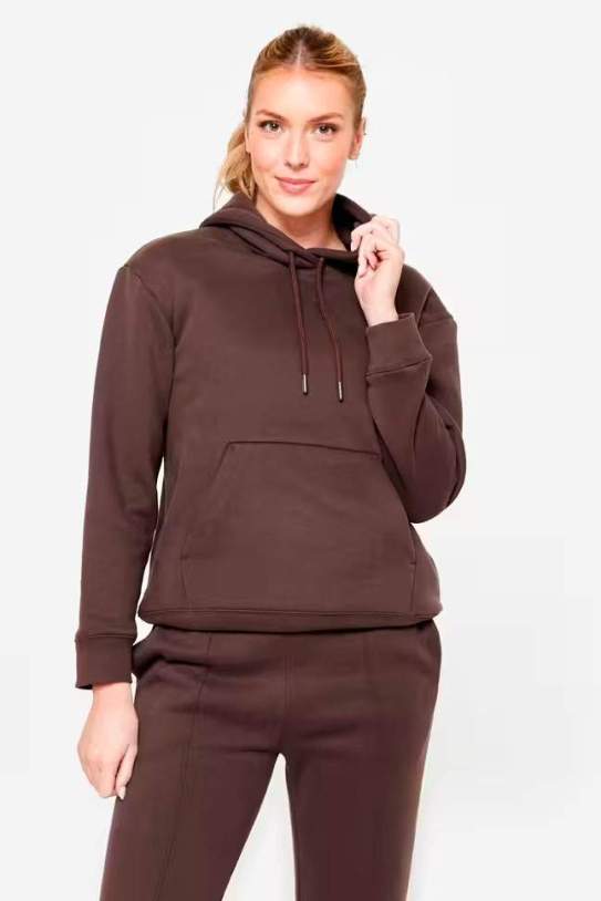 Sudadera Mujer Negro Cálida Capucha1