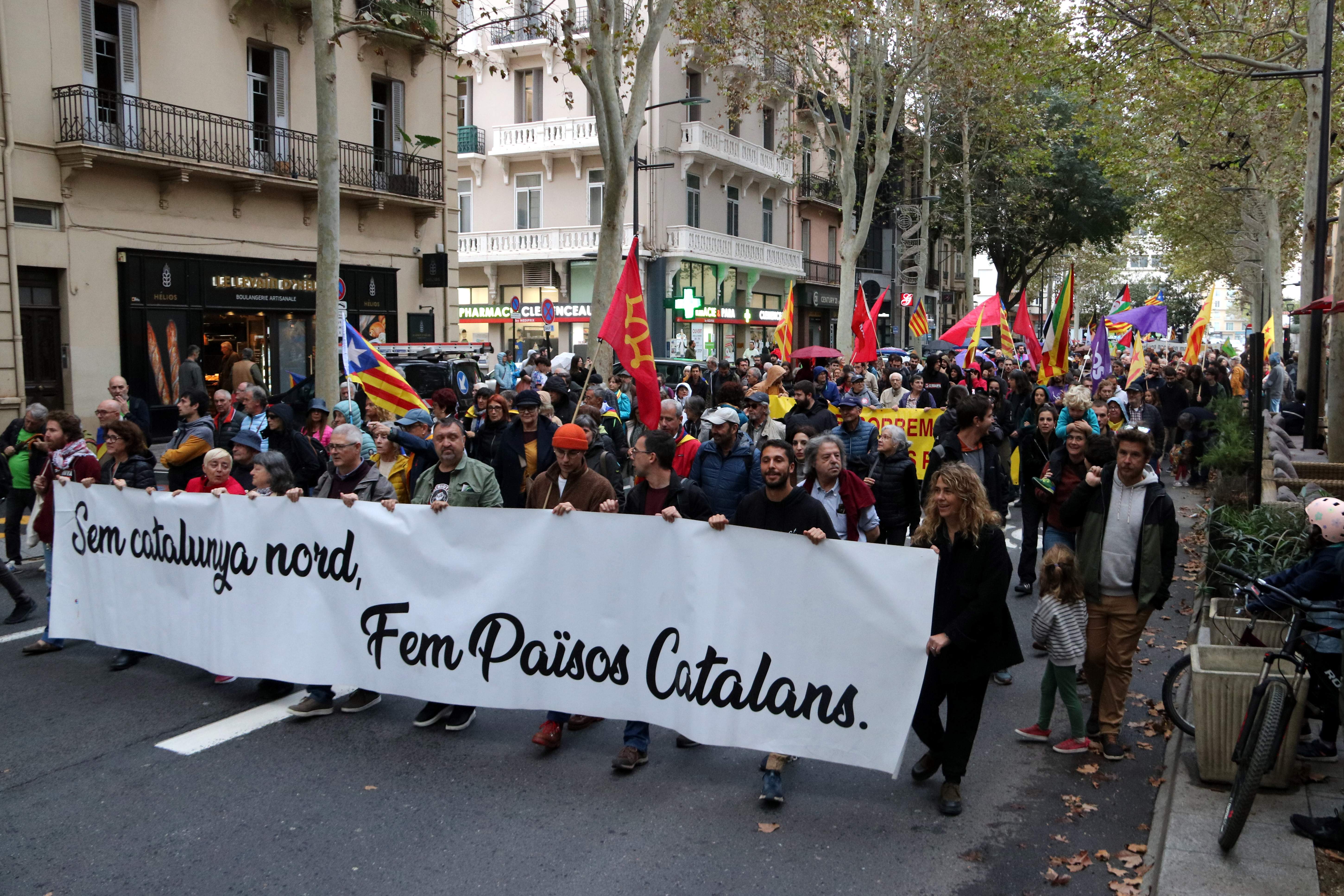 Unas 1.500 personas se manifiestan para reivindicar la Catalunya Nord en Perpinyà