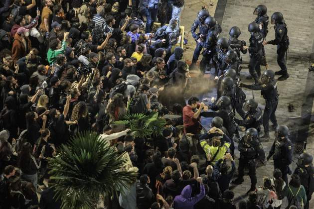 carregues policials manifestacio valencia dana / EFE