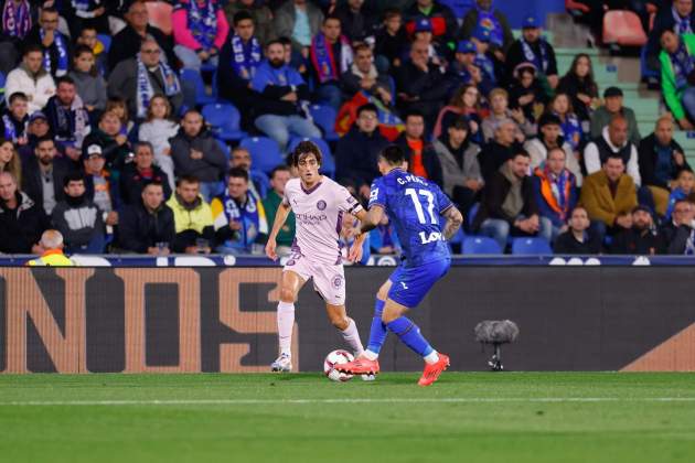 Bryan Gil todavía Carles Pérez durante el Getafe - Girona / Foto: Europa Press