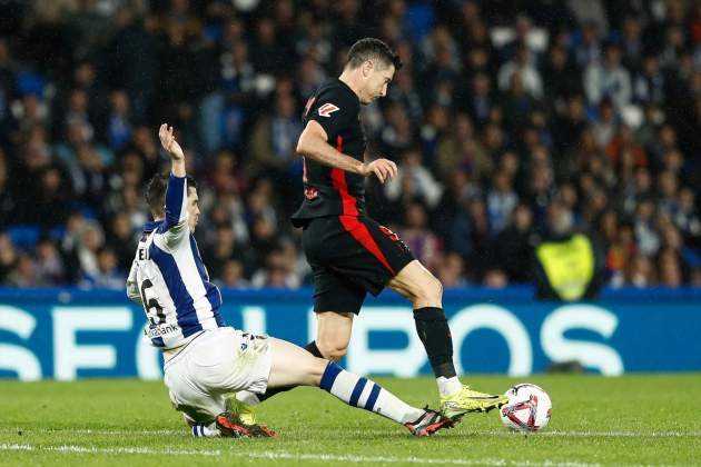 Robert Lewandowski Real Sociedad Barça / Foto: Europa Press