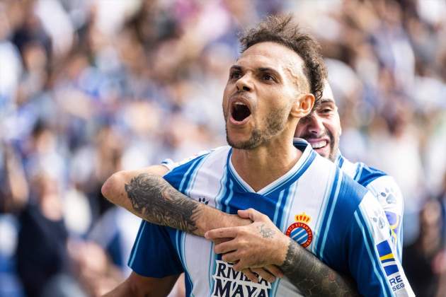 Martin Braithwaite celebra gol RCD Espanyol Europa Press