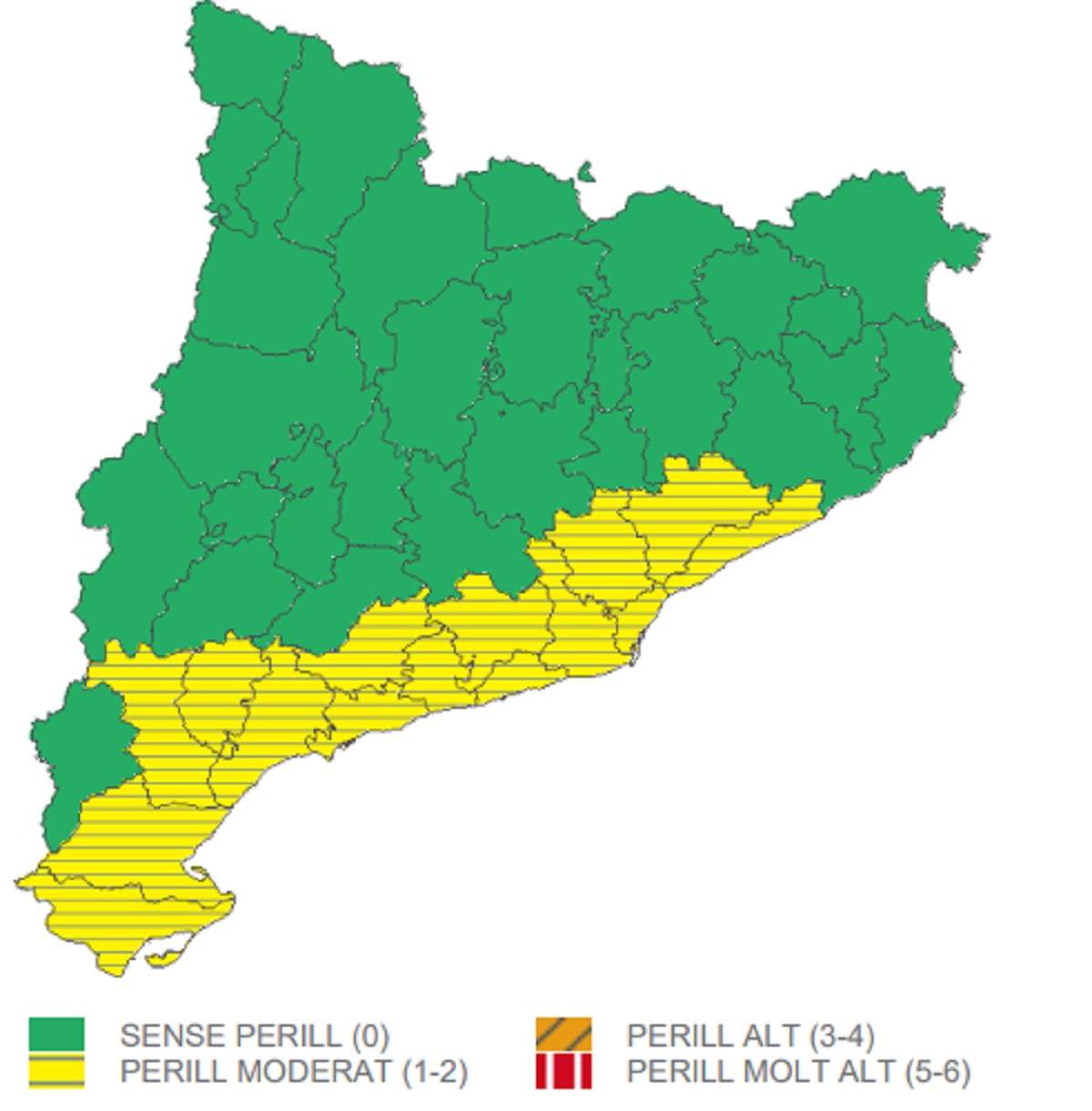 Alerta del Meteocat per fortes pluges i tempestes aquest dimarts, 12 de novembre del 2024 a Catalunya