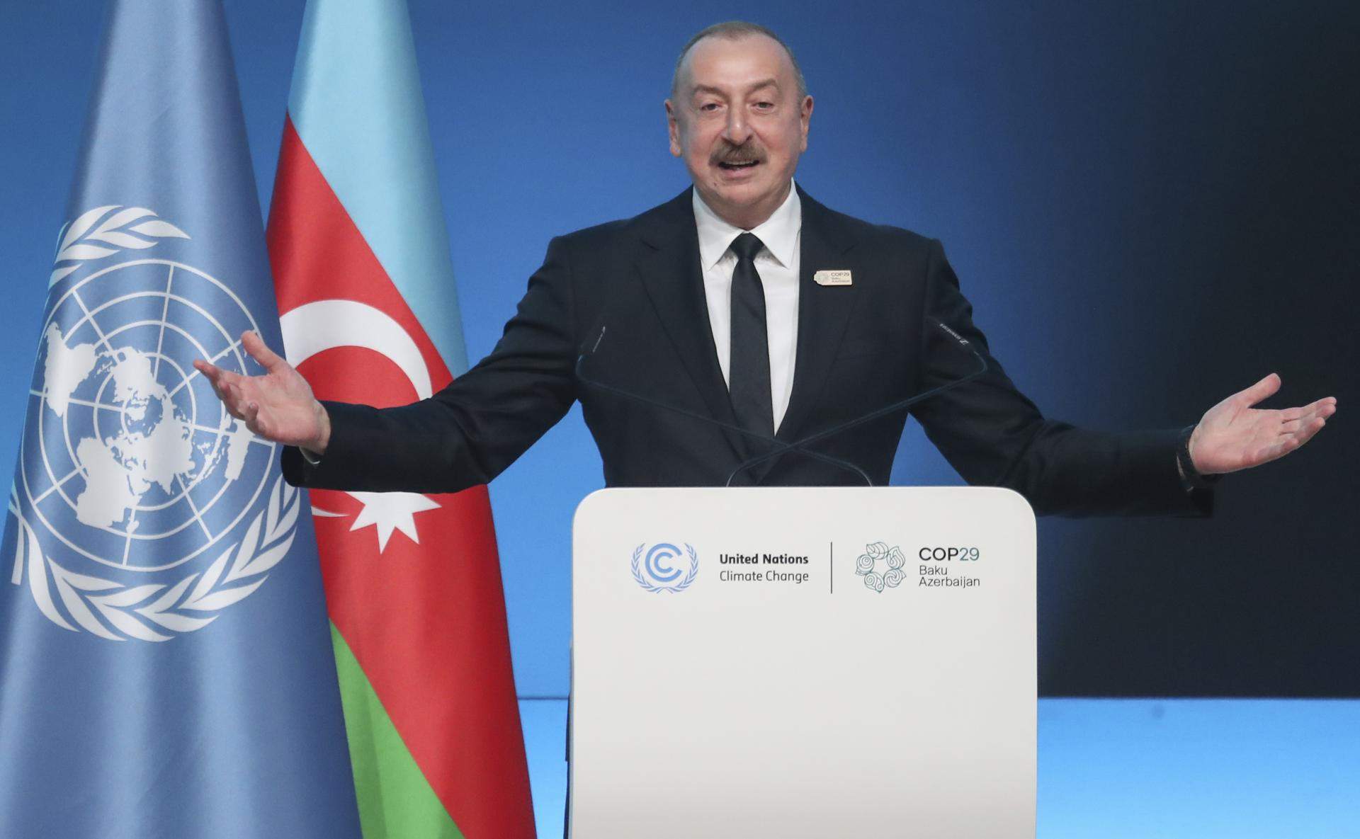 Inauguración surrealista de la COP29: el presidente azerbaiyano tilda el petróleo de "regalo de Dios"