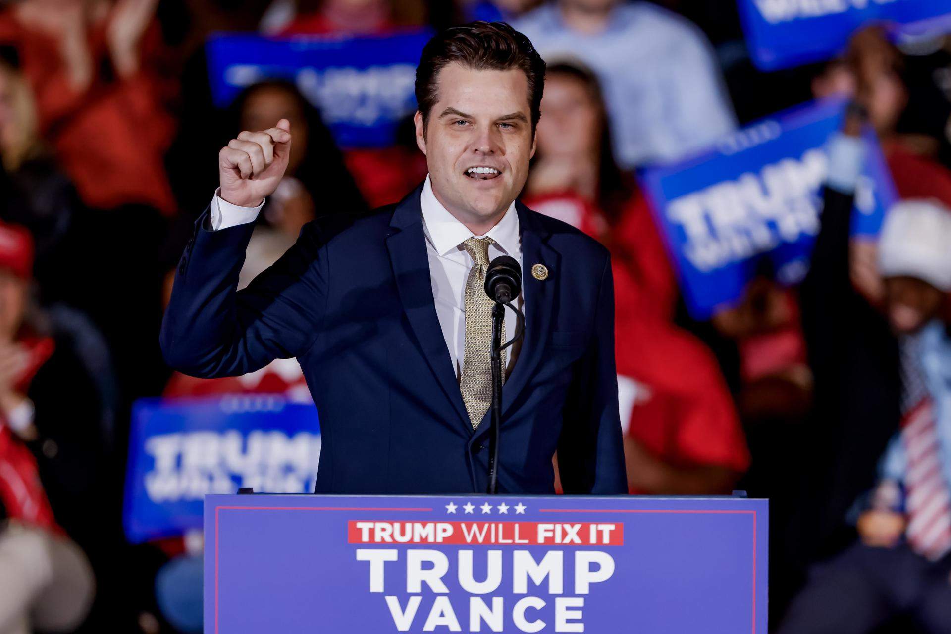 Quien es Matt Gaetz, el polémico congresista de extrema derecha nombrado fiscal general por Trump